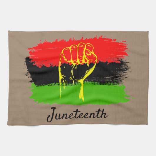 Nationaler Unabhängigkeitstag der Junitag Geschirrtuch (Horizontal)