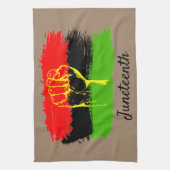 Nationaler Unabhängigkeitstag der Junitag Geschirrtuch (Vertikal)