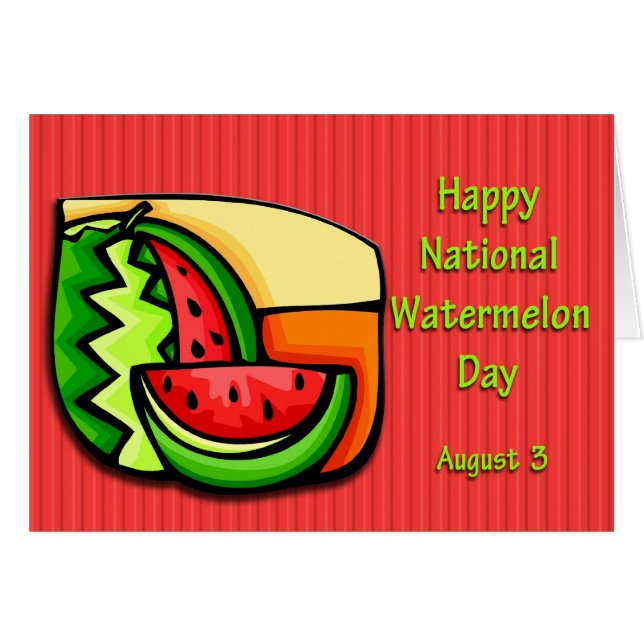 Nationaler Wassermelone-Tag am 3. August (Vorderseite (Horizontal))