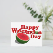 Nationaler Wassermelonen-Tag Postkarte (Stehend Vorderseite)