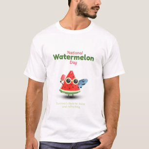 Nationaler Wassermelonen-Tag Süße Sommer Kunst T-Shirt
