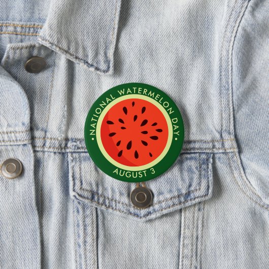 Nationaler Wassermelontag Button (Beispiel)
