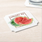 Nationaler Wassermelontag Untersetzer (angewinkelt)