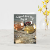 Nationaler Weintag Karte (Gelbe Blume)