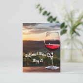 Nationaler Weintag Postkarte (Stehend Vorderseite)