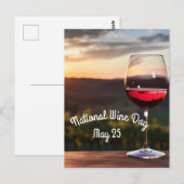 Nationaler Weintag Postkarte (Vorne/Hinten)