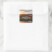 Nationaler Weintag Quadratischer Aufkleber (Tasche)