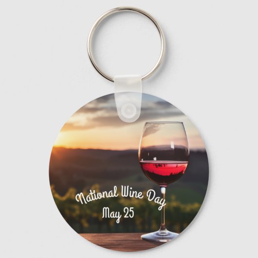 Nationaler Weintag Schlüsselanhänger (Vorderseite)