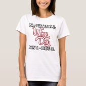Nationaler Weintag T-Shirt (Vorderseite)