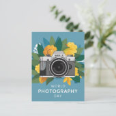 Nationaler Weltfotografstag Feiertagspostkarte (Stehend Vorderseite)