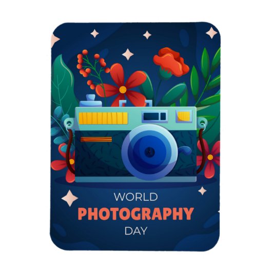 Nationaler Weltfotografstag Magnet (Vertikal)