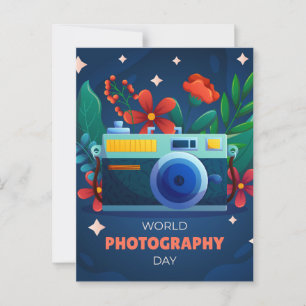 Nationaler Weltfotografstag Postkarte