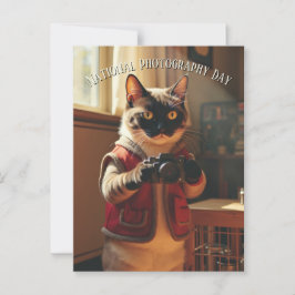 Nationaler Weltfotografstag Postkarte