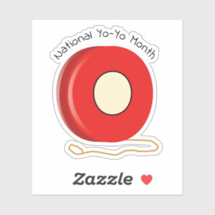 Nationaler Yo-Yo-Monat Aufkleber