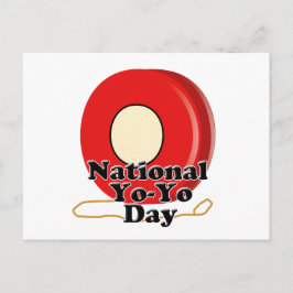 Nationaler Yo-Yo-Tag Postkarte