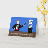 Nationaler Zaubertag, 31. Oktober Karte (Gelbe Blume)