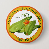 Nationaler Zucchini-Tag Button (Vorderseite)