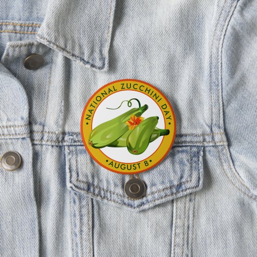 Nationaler Zucchini-Tag Button (Beispiel)