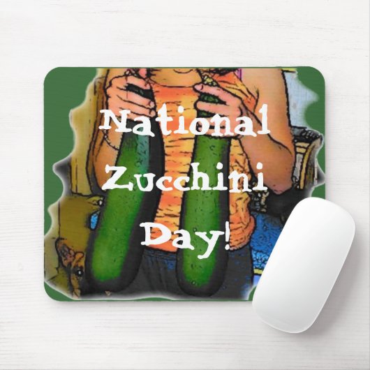 Nationaler Zucchini-Tag! Mousepad (Mit Mouse)