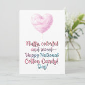 Nationaler Zuckerwattetag Dankeskarte (Stehend Vorderseite)