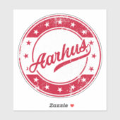 Nationales Aarhus Denmark Sticker (Blatt)