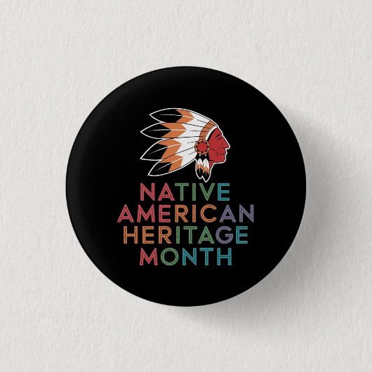 Nationales amerikanisches Kulturerbe Monat Ehrenku Button (Vorderseite)