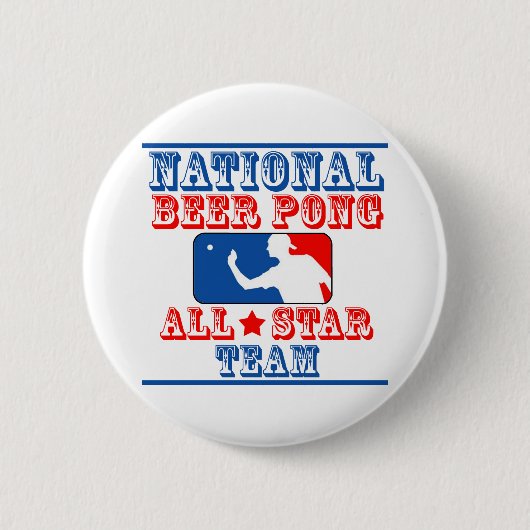 Nationales Bier Pong Team Button (Vorderseite)