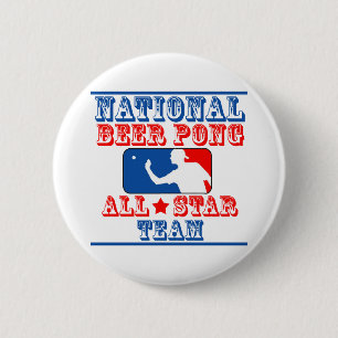 Nationales Bier Pong Team Button