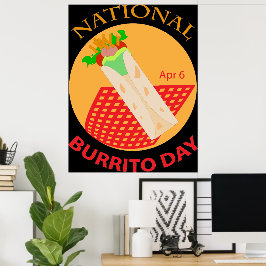 Nationales Burrito-Day-Poster Poster