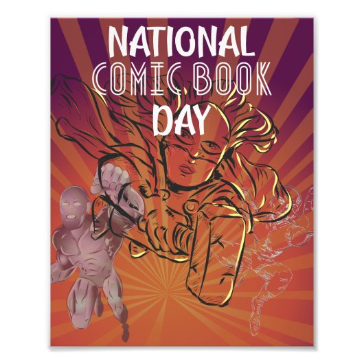 Nationales Comic Book Day Sign Poster (Vorne)