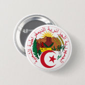 Nationales Emblem Algeriens Button (Vorne & Hinten)