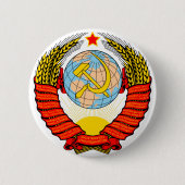 Nationales Emblem der Sowjetunions Button (Vorderseite)