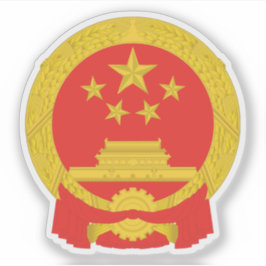 Nationales Emblem der Volksrepublik China Aufkleber