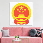 Nationales Emblem der Volksrepublik China Leinwanddruck (Insitu (Wohnzimmer))