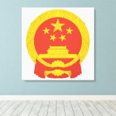 Nationales Emblem der Volksrepublik China Leinwanddruck (Insitu (Holzboden))