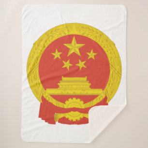 Nationales Emblem der Volksrepublik China Sherpadecke