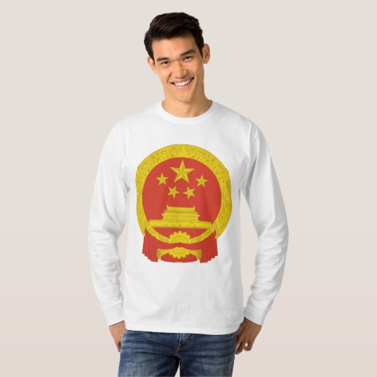 Nationales Emblem der Volksrepublik China T-Shirt (Vorne ganz)