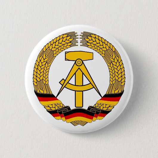 Nationales Emblem-Knopf Ostdeutschlands Button (Vorderseite)