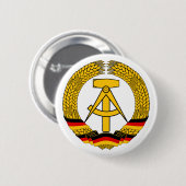 Nationales Emblem-Knopf Ostdeutschlands Button (Vorne & Hinten)
