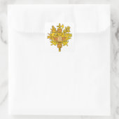Nationales Emblem Quadratischer Aufkleber (Tasche)
