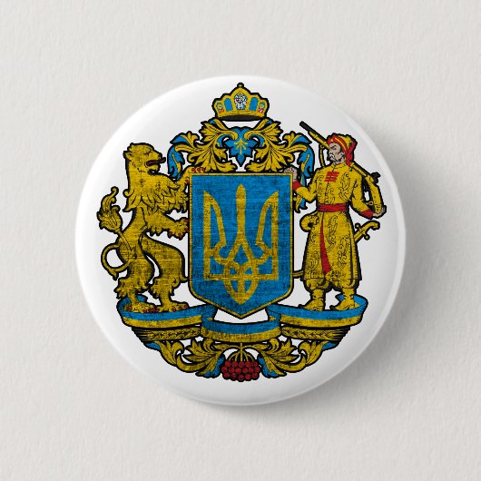 Nationales Emblem Ukraine Button (Vorderseite)
