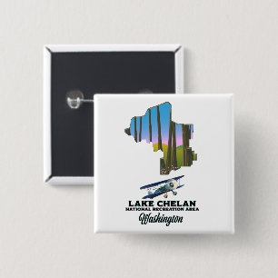 Nationales Erholungsgebiet Lake Chelan, Washington Button