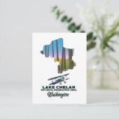 Nationales Erholungsgebiet Lake Chelan, Washington Postkarte (Stehend Vorderseite)