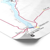 Nationales Erholungsgebiet Lake Roosevelt Poster (Ecke)