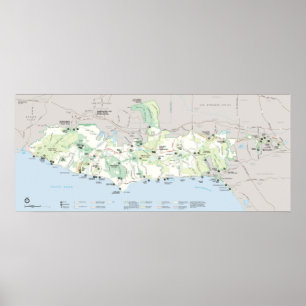 Nationales Erholungsgebiet Santa Monica Poster