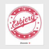 Nationales Esbjerg Dänemark Sticker (Blatt)