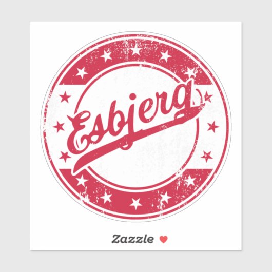 Nationales Esbjerg Dänemark Sticker (Blatt)