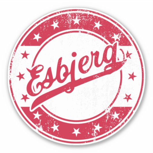 Nationales Esbjerg Dänemark Sticker (Vorderseite)