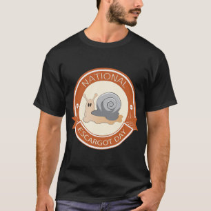 Nationales Escargot-Day-Zeichen T-Shirt