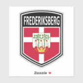 Nationales Frederiksberg Dänemark Sticker (Blatt)
